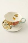 Watercolor Petals Cup & Saucer #4
