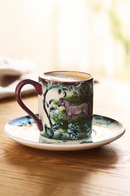 Portobello Stoneware Espresso Cup & Saucer