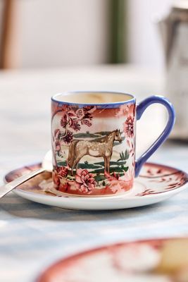 Portobello Stoneware Espresso Cup & Saucer