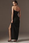 Thumbnail View 2: Liv Foster Madison Strapless Embellished Crepe Maxi Dress