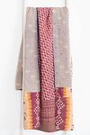 Thumbnail View 2: Roan Iris One-of-a-kind Kantha Quilted Throw Blanket No. 06950