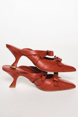 Maeve Double Bow Heeled Mules