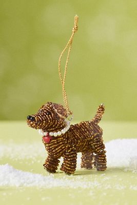 Beaded Dog Ornament