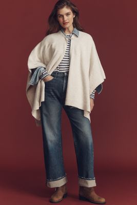 By Anthropologie Asymmetric Wrap Shawl