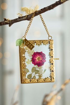 Gold Filigree Frame Ornament, 2025