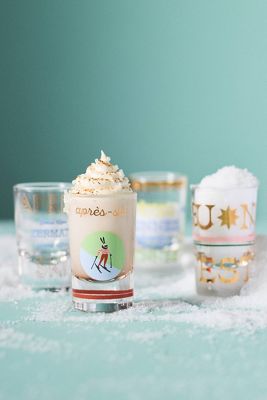 Après Ski Shot Glasses, Set of 4