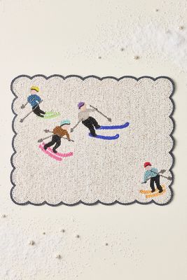 Beaded Ski Placemat