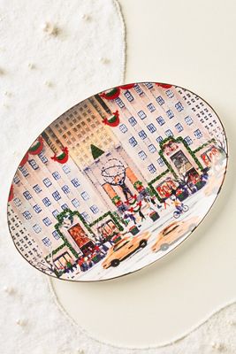 Holiday in the City Stoneware Platter