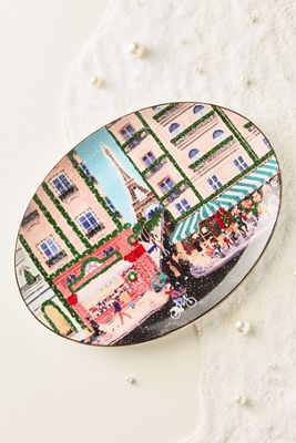 Holiday in the City Stoneware Platter