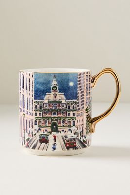 Holiday in the City Stoneware Mug