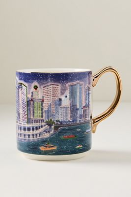 Holiday in the City Stoneware Mug