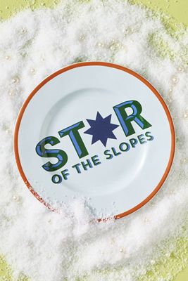 Après Ski Stoneware Dessert Plate