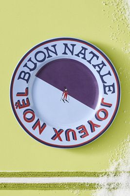 Après Ski Stoneware Dessert Plate