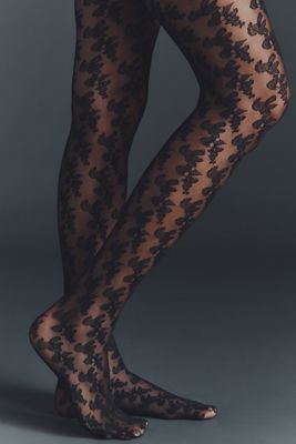 By Anthropologie Tulle Lace Tights