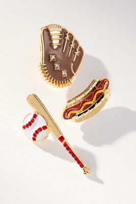 Sports Brooches, Set of 3