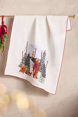 May We Fly Tree Farm Friends Dish Towel