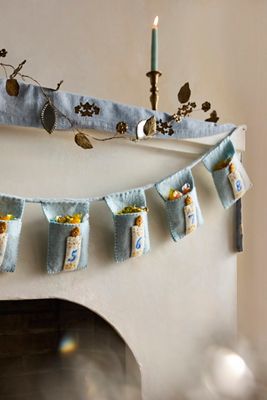 Hanukkah Countdown Felt Garland