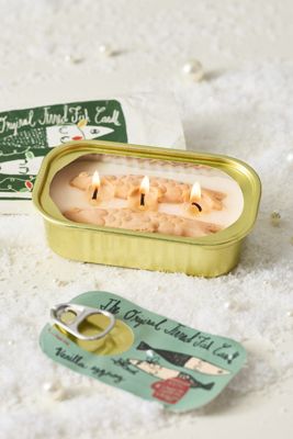 The Original Tinned Fish Candle Gourmand Vanilla Eggnog Aluminum Candle