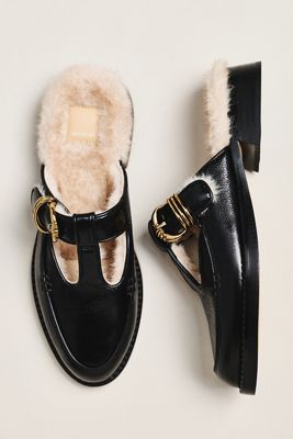 Dolce Vita Harlah Faux Fur Mule Flats