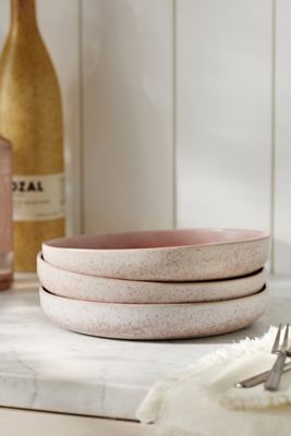 Jasper Portuguese Reactive Stoneware Pasta Bowls, Set of 4