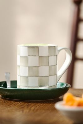 MacKenzie-Childs Check Porcelain Mug