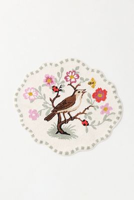 Cotton Bird Shaped Bath Mat