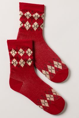 Casa Clara Argyle Crew Socks