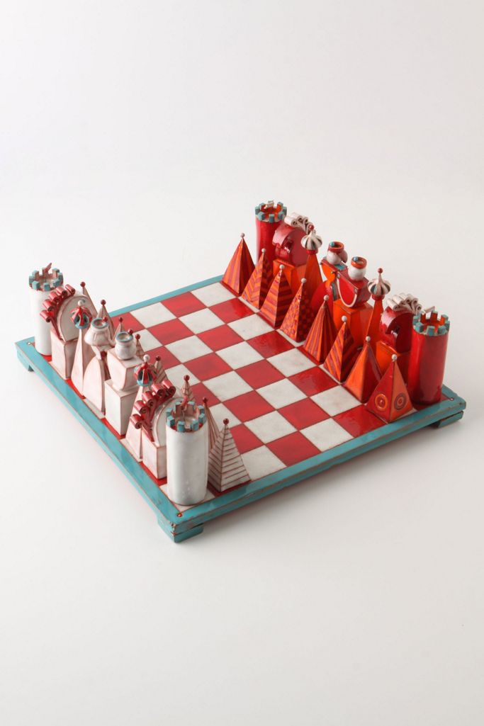 Terracotta Chess Set Anthropologie