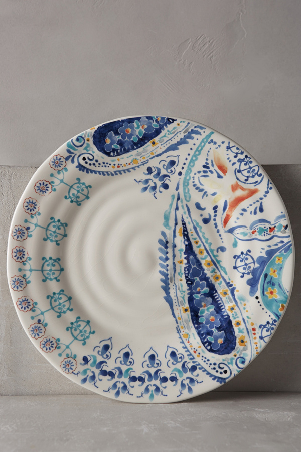 Swirled Symmetry Dinner Plate Anthropologie