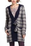 Tasseled Jacquard Cardigan #1