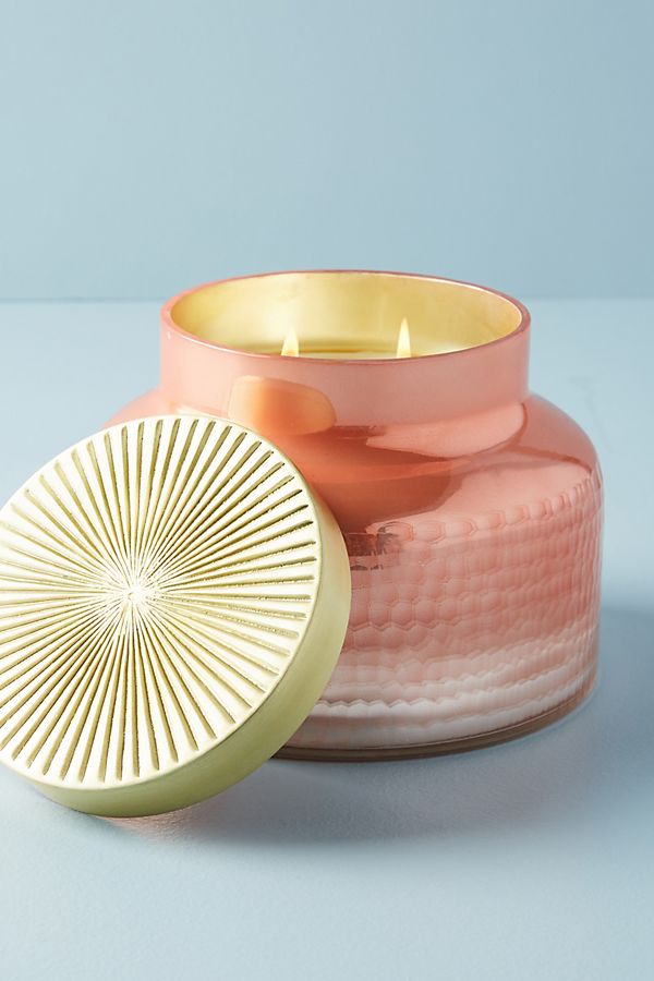Slide View: 1: Capri Blue Giant Mercury Glass Candle