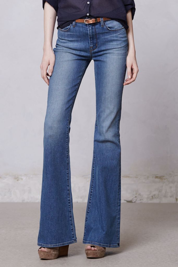 J Brand Valentina high Rise Flare Jeans | Anthropologie
