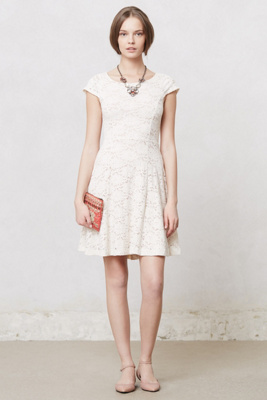 anthropologie purple lace dress