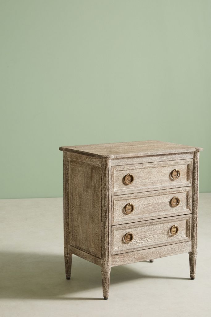 Washed Wood Nightstand Anthropologie