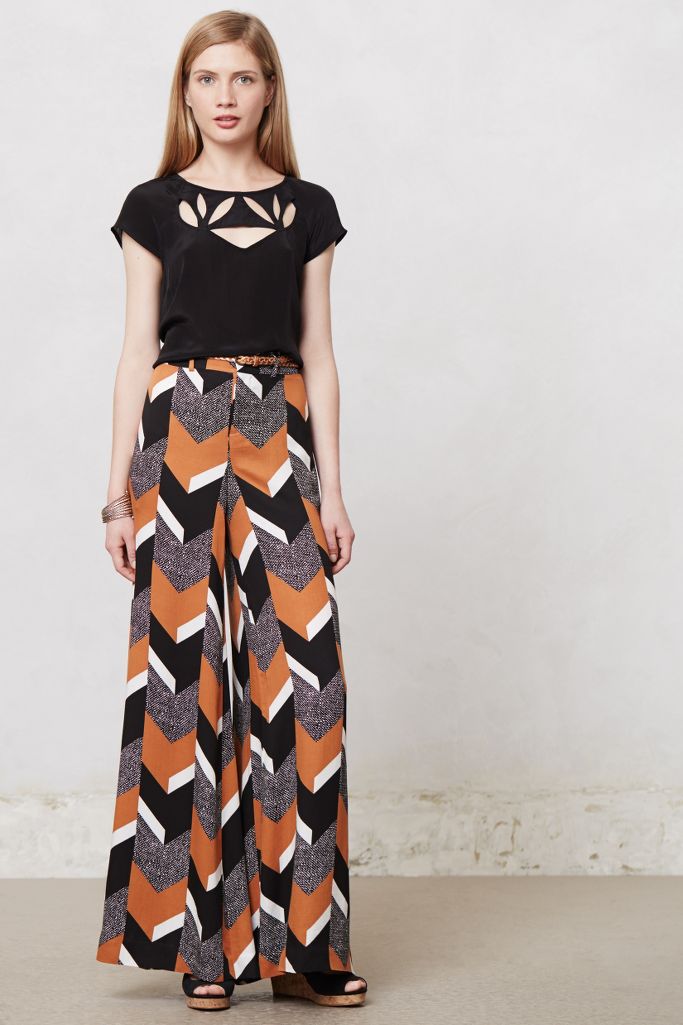 Chevron Wide Legs Anthropologie 1049