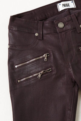 paige edgemont coated jeans