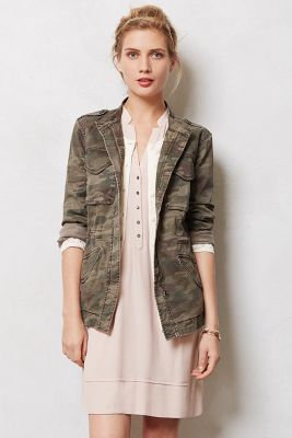 anthropologie camo jacket