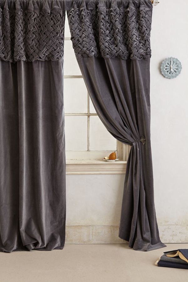 Braided Velvet Curtain Anthropologie Uk