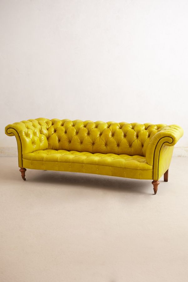 Citrine Chesterfield Sofa Anthropologie