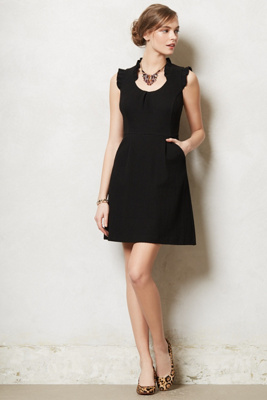anthropologie black dress