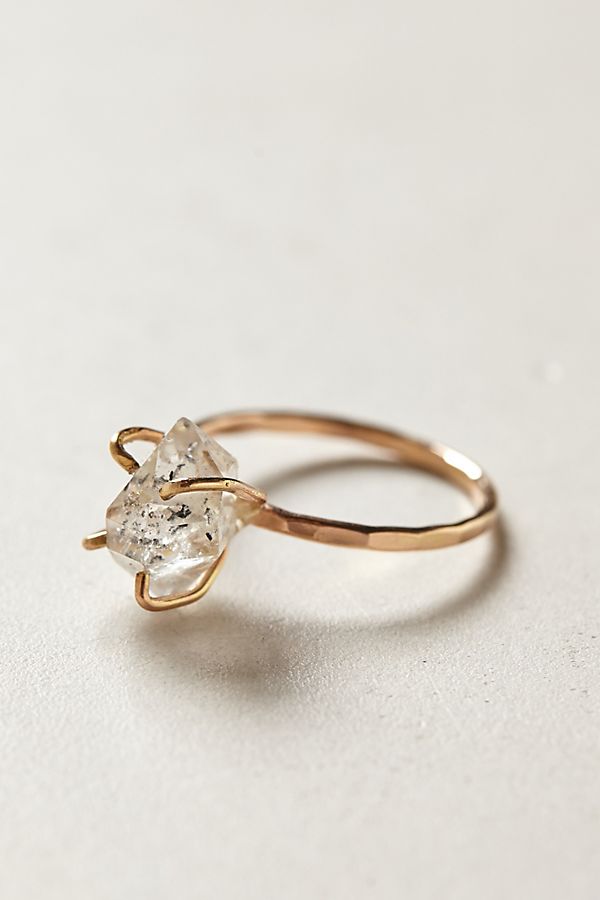 Herkimer Diamond Ring Anthropologie