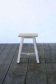 Slide View: 5: Trestle Teak Stool