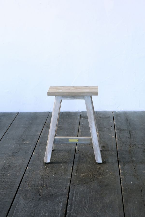 Slide View: 5: Trestle Teak Stool