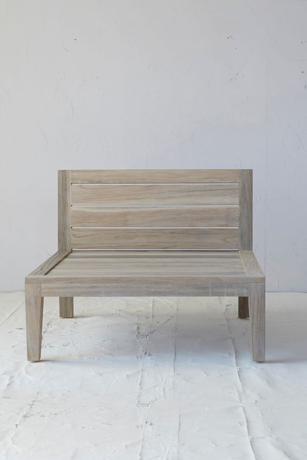 Slide View: 4: Vista Slatted Teak Chair