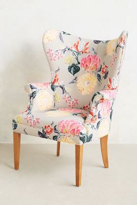 Lotus Blossom Wingback Chair Anthropologie   31080864 095 B