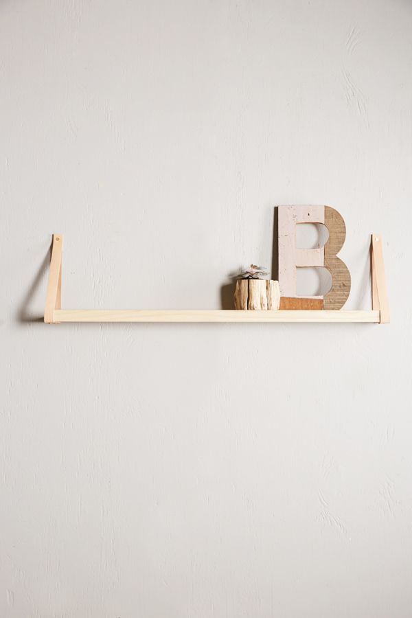 Leather Strap Floating Shelf Anthropologie