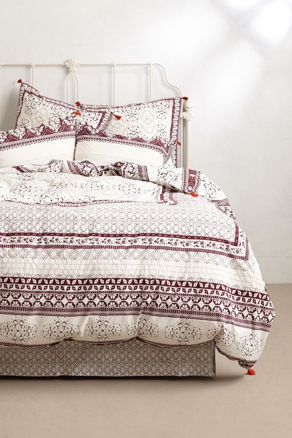 Enmore Embroidered Duvet Anthropologie