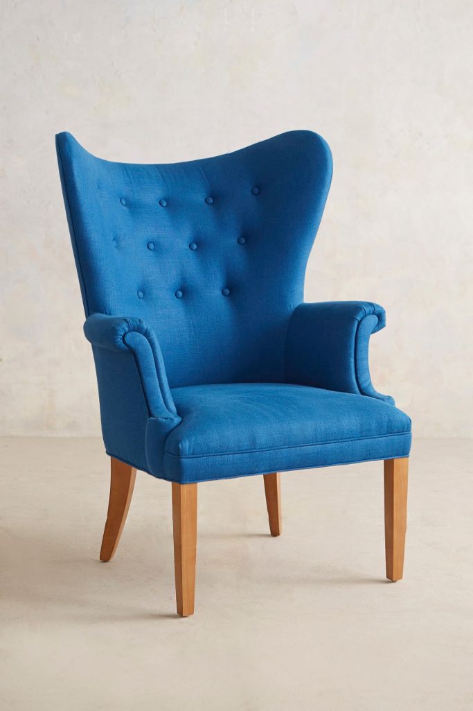 Tufted Wingback Chair | Anthropologie