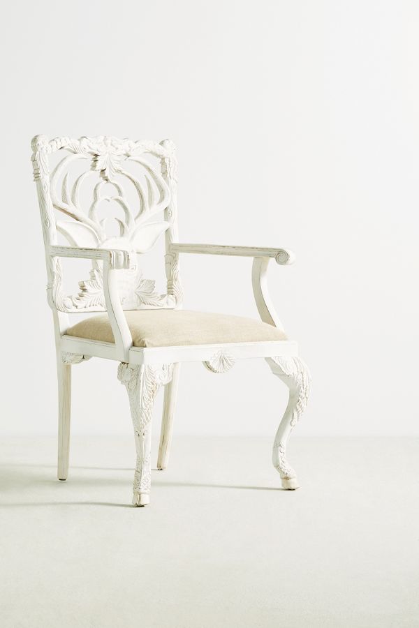 Handcarved Menagerie Deer Armchair | Anthropologie