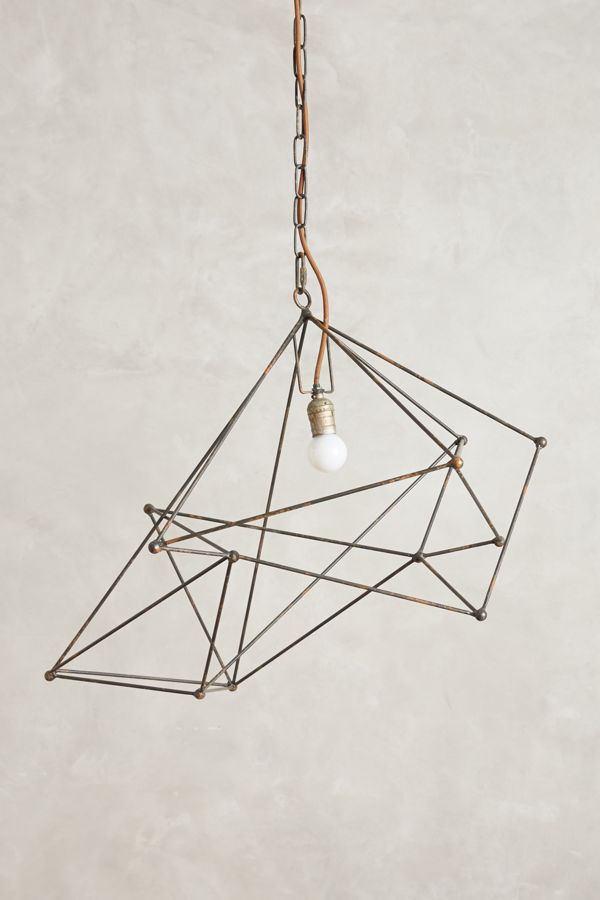 Small Iron Web Pendant | Anthropologie